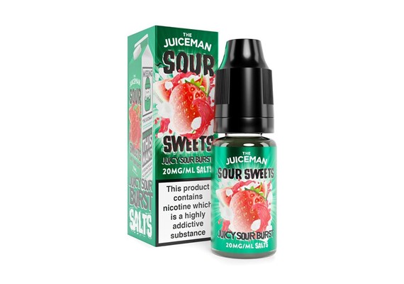 JUICY SOUR BURST 10ML NIC SALT THE JUICEMAN Pack of 10