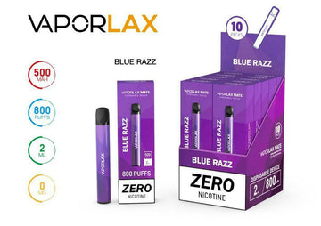 VaporLax Mate Disposable Vape Pod - 800 Puffs, 0mg Nicotine, 500mAh Battery
