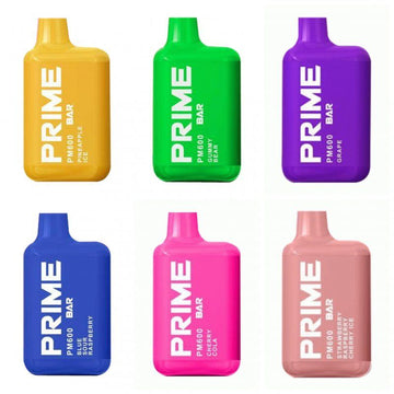 PRIME BAR 600 Puffs Disposable Pod Device £3.29