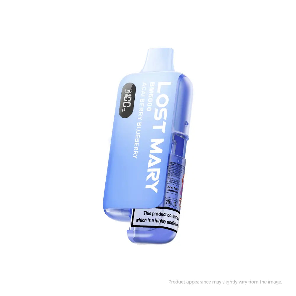 Acai Berry Blueberry Lost Mary BM6000  Vape Kit 20mg