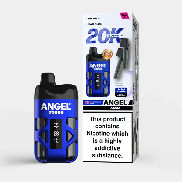 Vapes Bars Angel 20000 Puff Pod Kit – Rechargeable & Reusable