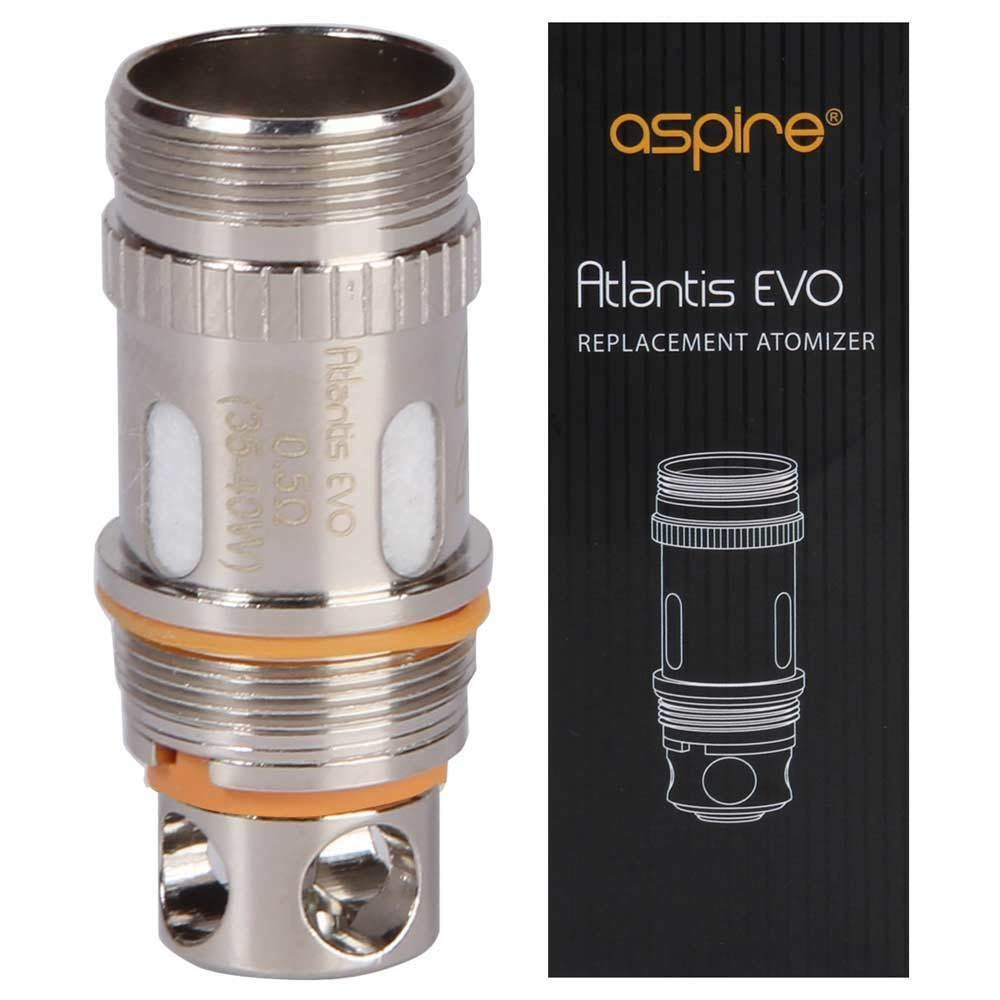 Aspire Atlantis EVO Replacement Coils - 0.4Ω & 0.5Ω - Vapourse