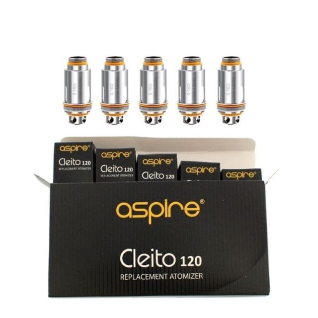 Aspire Cleito 120 Replacement Coils - 0.16 Ohm | Pack of 5 - Vapourse