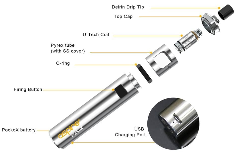 Aspire PockeX AIO Starter Kit - Compact and Versatile Vape Pen - Vapourse