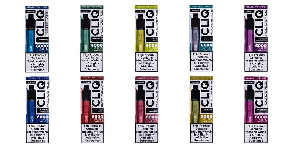 Avomi Cliq 6000 – 2 Pack Vape Deal | 12,000 Puffs for $14.95