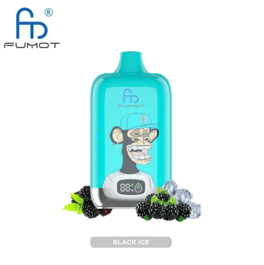 Black Ice Fumot Digital Box 12000 Disposable Vape - Vapourse