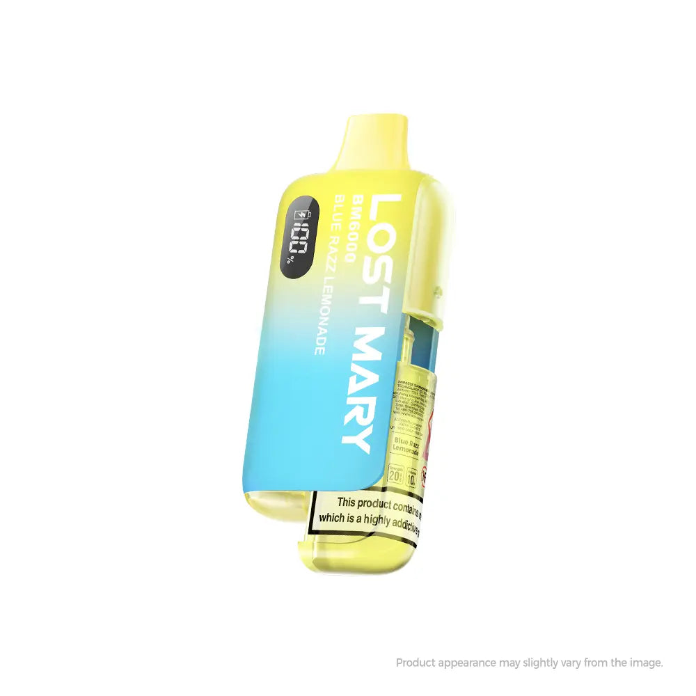Blue Razz Lemonade Lost Mary BM6000 Disposable Vape Kit 20mg