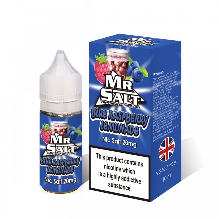 Blue Raspberry Lemonade by Mr Salt - 10ml Nicotine Salt E-Liquid - Vapourse