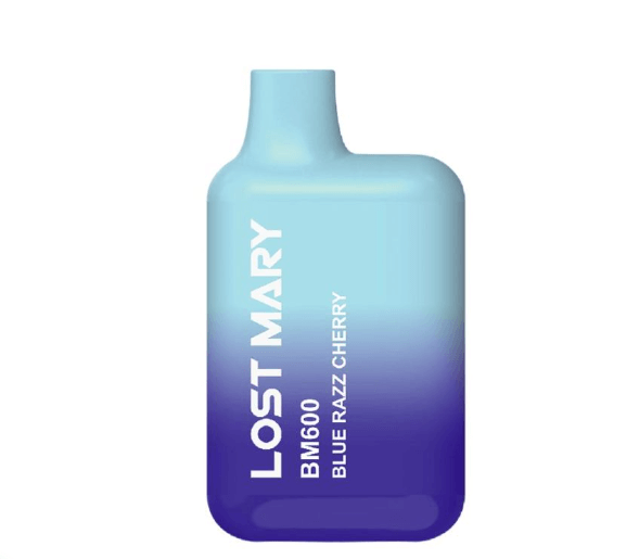 Blue Razz Cherry Lost Mary BM600 Disposable Vape - Box of 10 | Sweet & Tart Flavor - Vapourse
