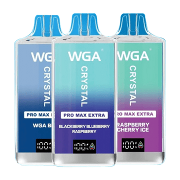 WGA BLUE Crystal Pro Max 15000 Prefilled Vape Wga Led Display Box Of 10