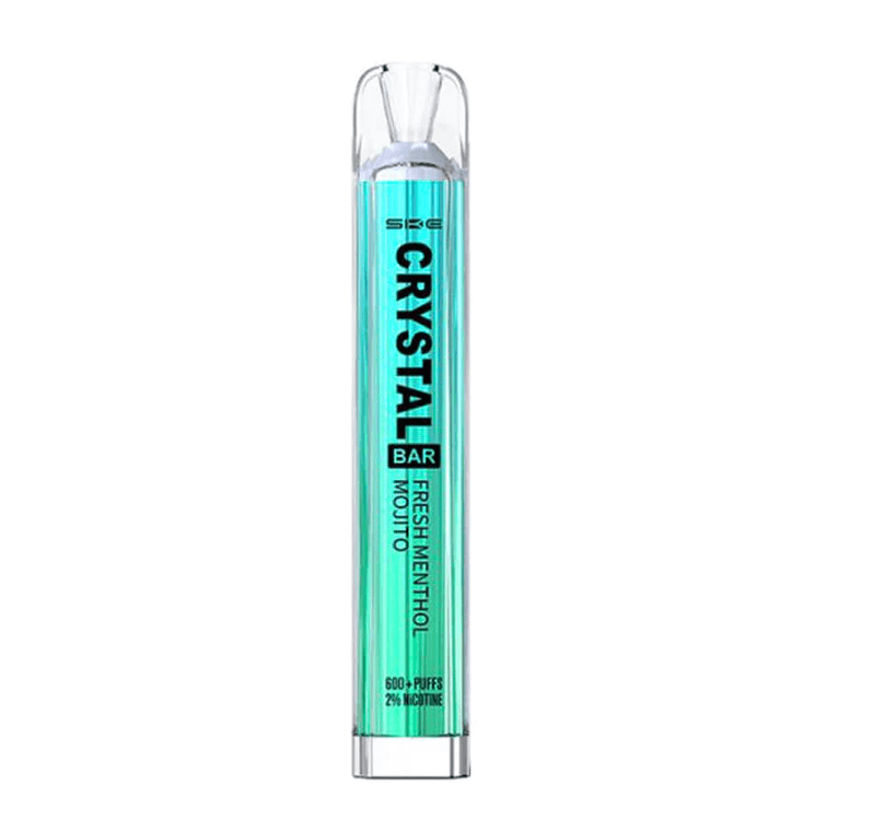 Fresh Menthol Mojito SKE Crystal 600 Puffs Disposable Vape Device - Box of 10 - Vapourse
