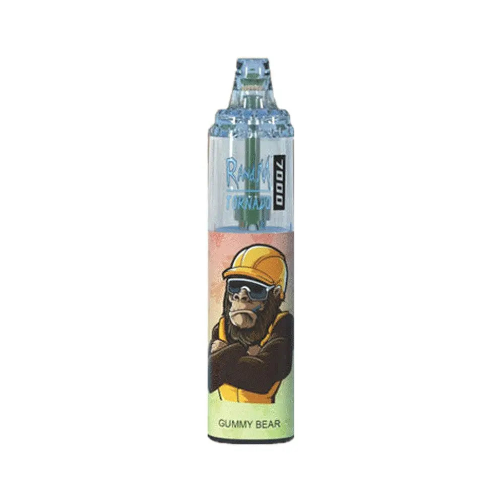 RandM Tornado 7000 Disposable Vape - Gummy Bear Flavor, Box of 10 - Vapourse