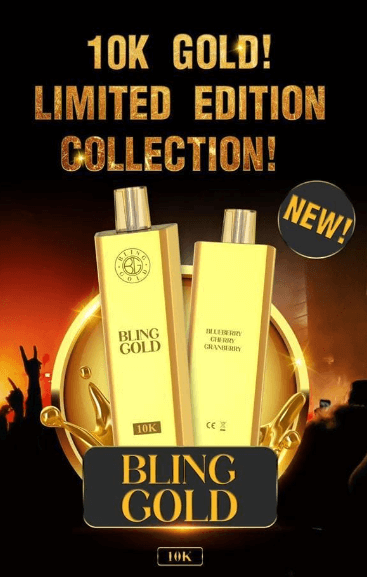 Gold Bling 10,000 Puffs Disposable Vape - Premium Vaping Experience - Vapourse