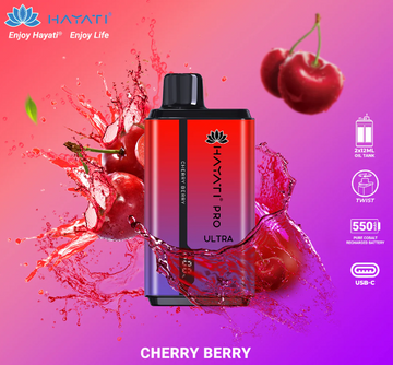 Hayati Pro Ultra 15000 puffs Vape Cherry berry £9.60