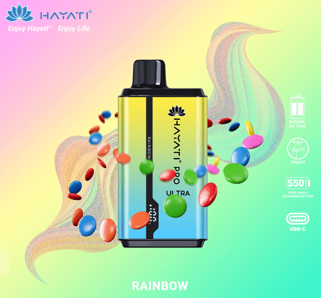 Hayati Pro Ultra 15000 puffs Vape Rainbow £9.60