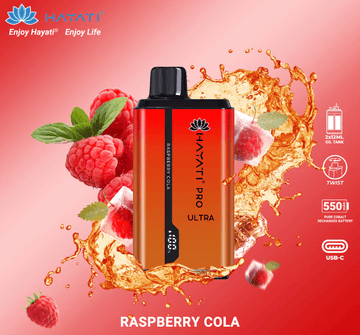 Hayati Pro Ultra 15000 puffs Vape Raspberry Cola £9.60