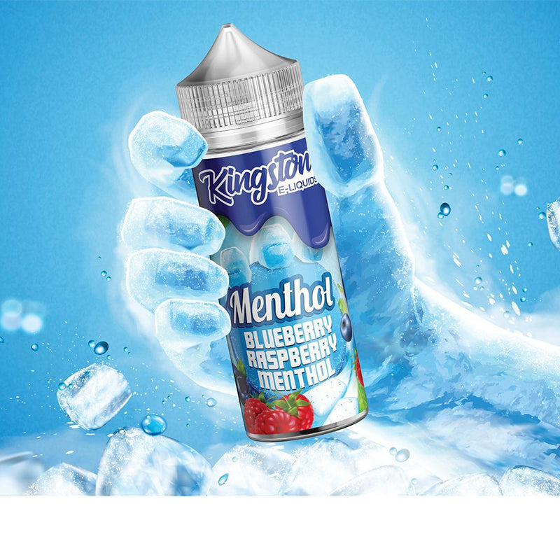 Kingston Blueberry Raspberry Menthol E-Liquid 100ml - Refreshing Berry Blast - vapourse