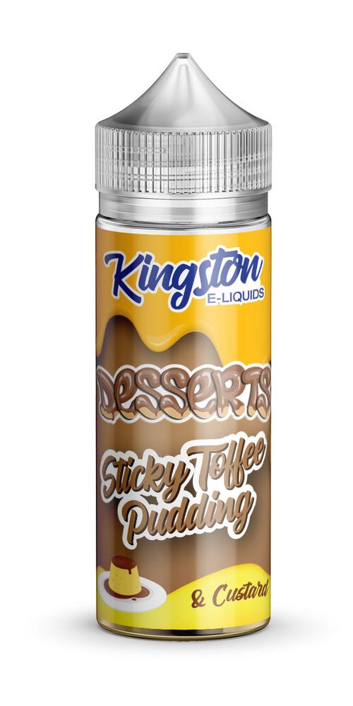 Kingston Desserts - Sticky Toffee Pudding E-Liquid 100ml | Classic British Dessert Flavor - Vapourse