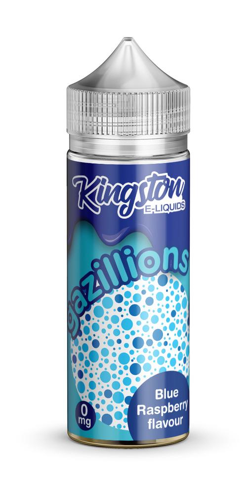 Kingston Gazillions - Blue Raspberry E-Liquid 100ml | Sweet Bubblegum & Blue Raspberry Delight - Vapourse