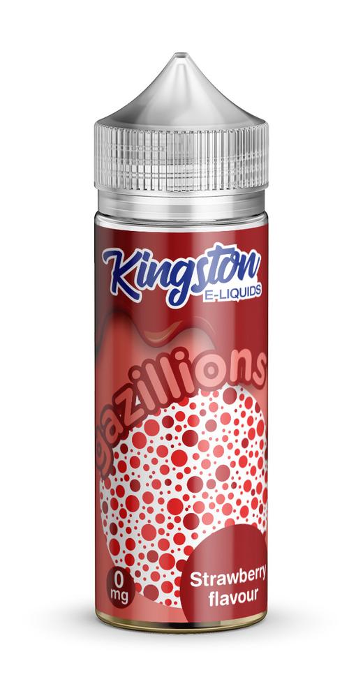 Kingston Gazillions - Strawberry E-Liquid 100ml | Sweet Strawberry Bubblegum Delight - Vapourse