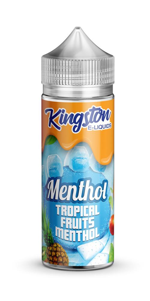 Kingston Menthol - Tropical Fruits E-Liquid 100ml | Exotic Fruit Medley with Icy Freshness - Vapourse