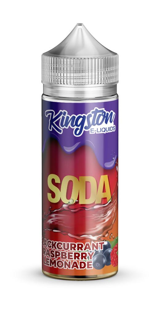 Kingston Soda - Blackcurrant Raspberry Lemonade E-Liquid 100ml | Fizzy Berry Refreshment - Vapourse