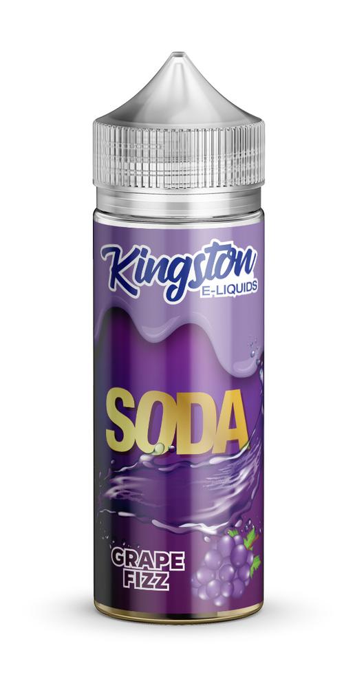 Kingston Soda - Grape Fizz E-Liquid 100ml | Fizzy Grape Soda Delight - Vapourse