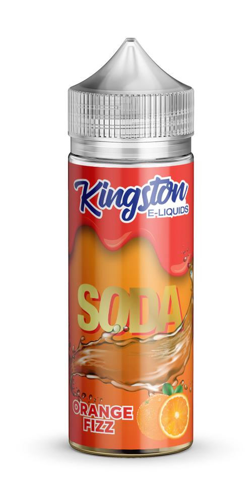 Kingston Soda - Orange Fizz E-Liquid 100ml | Refreshing Fizzy Orange Delight - Vapourse