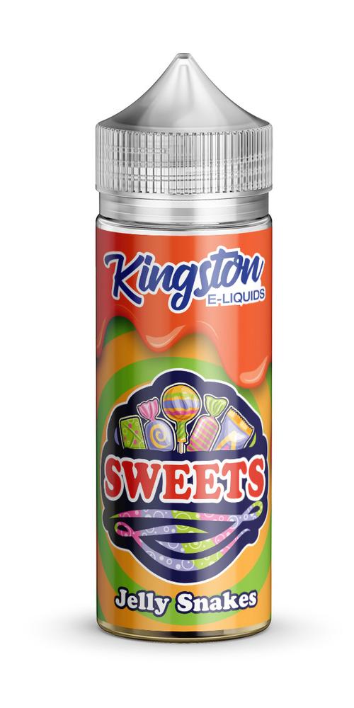 Kingston Sweets - Jelly Snakes E-Liquid 100ml | Fruity Chewy Candy Flavor - Vapourse