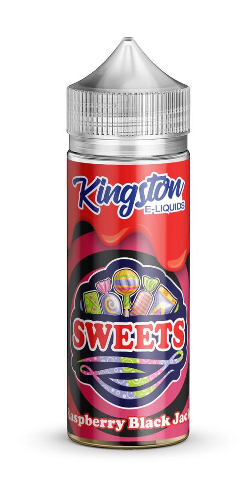 Kingston Sweets - Raspberry Black Jack E-Liquid 100ml | Sweet Raspberry & Liquorice Fusion - Vapourse