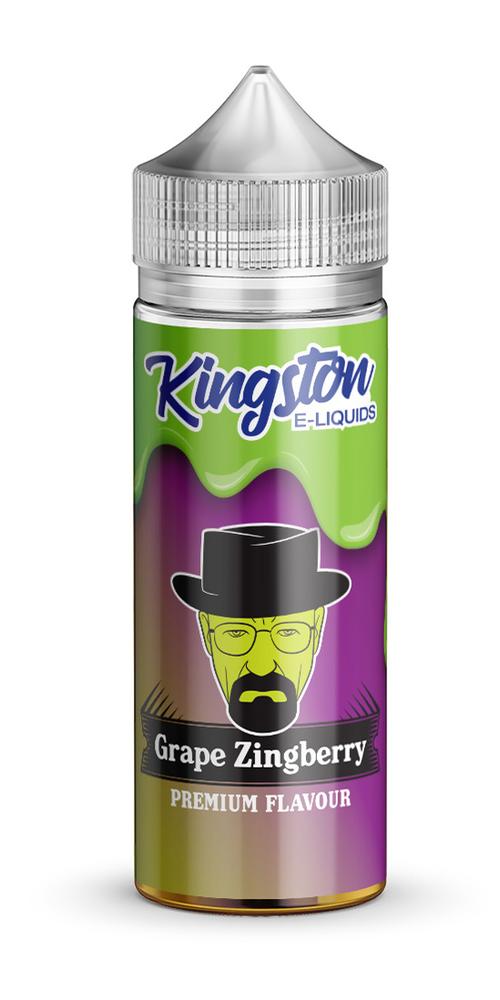 Kingston Zingberry - Grape Zingberry E-Liquid 100ml | Juicy Grape & Menthol Fusion - Vapourse