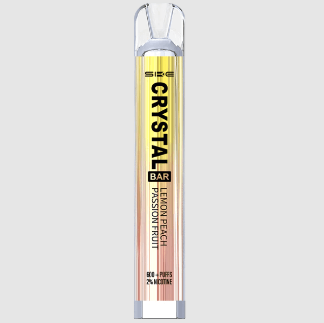 Lemon Peach Passion Fruit SKE Crystal 600 Puffs Disposable Vape Device - Box of 10 - Vapourse