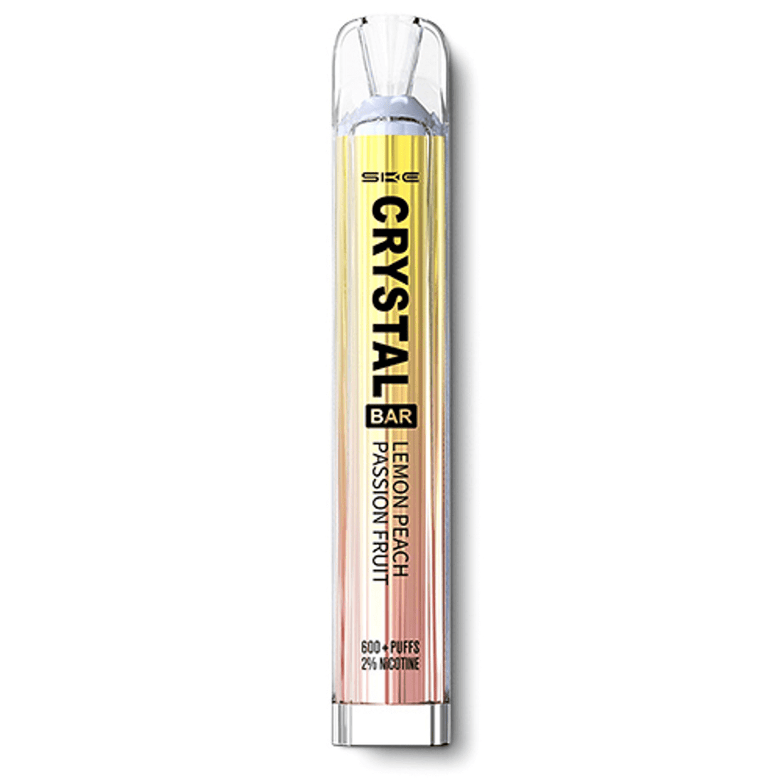Lemon Peach Passion Fruit SKE Crystal 600 Puffs Disposable Vape Device - Box of 10 - apourse