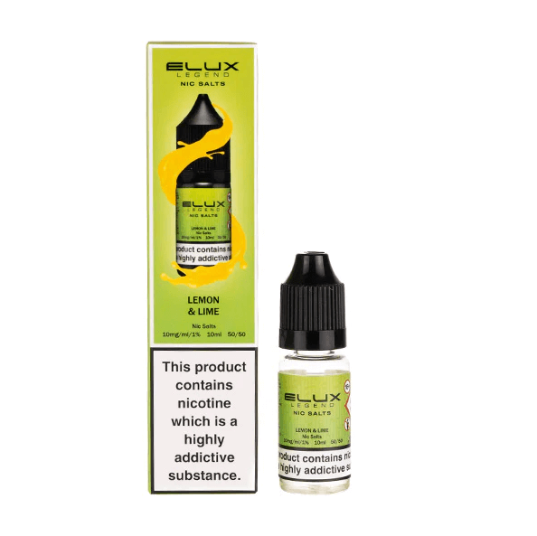 Lemon & Lime Nic Salt E-Liquid by Elux Legend - Pack of 10 - Vapourse