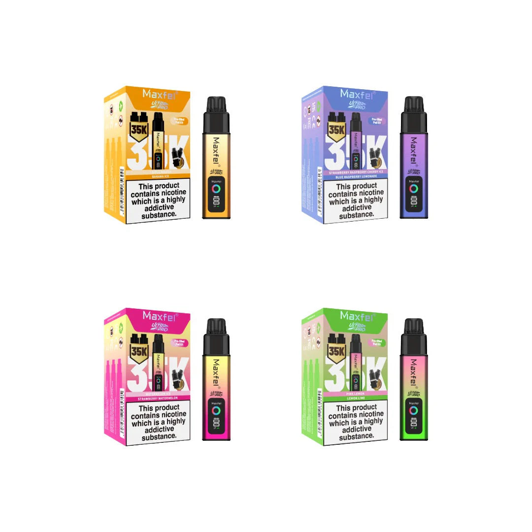Maxfel Ultra Pro 35K Pre-Filled Pod Kit - Vapourse