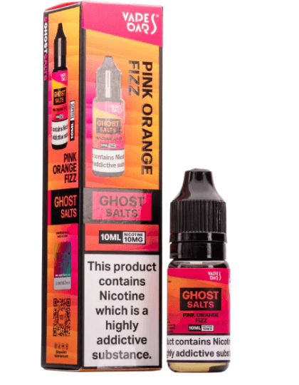 Pink Orange Fizz Ghost Nic Salts Vape Bars - 10ml - Vapourse