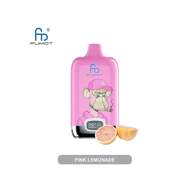 Pink Lemonade Fumot Digital Box 12000 Disposable Vape - Vapourse