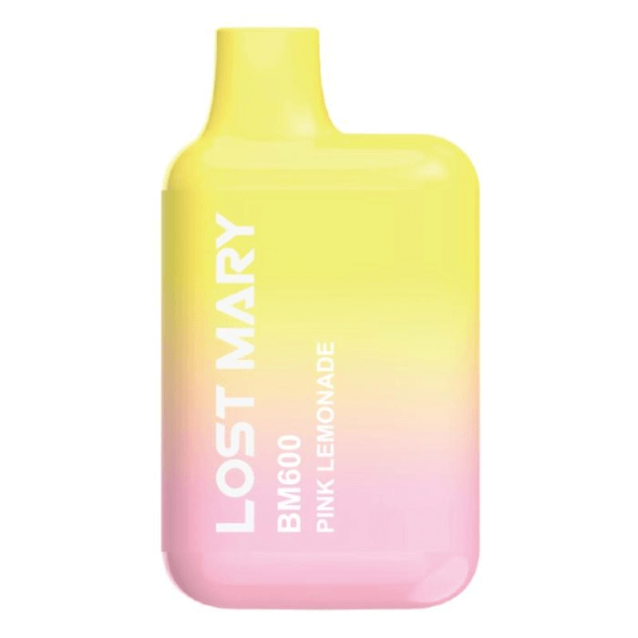 Pink Lemonade Lost Mary BM600 Disposable Vape - Box of 10 | 20mg Nicotine - Vapourse