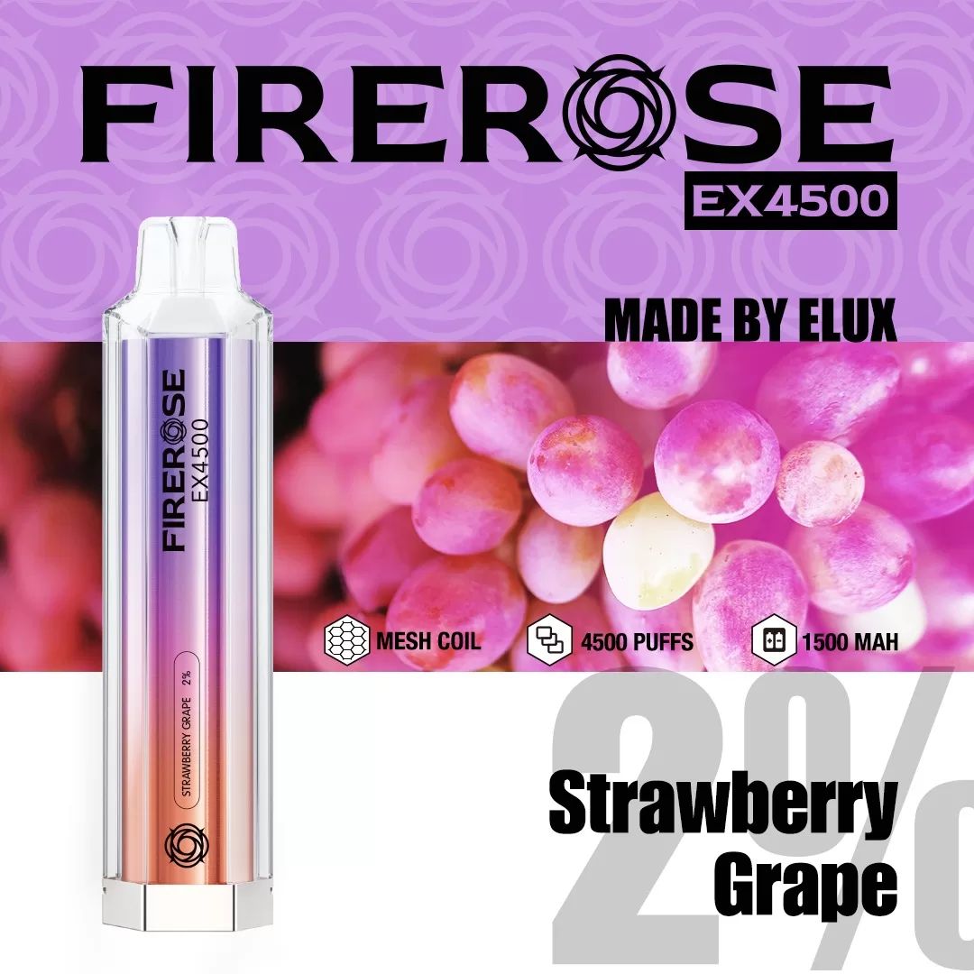 Rainbow Elux FireRose EX4500 Disposable Vape - Vapourse