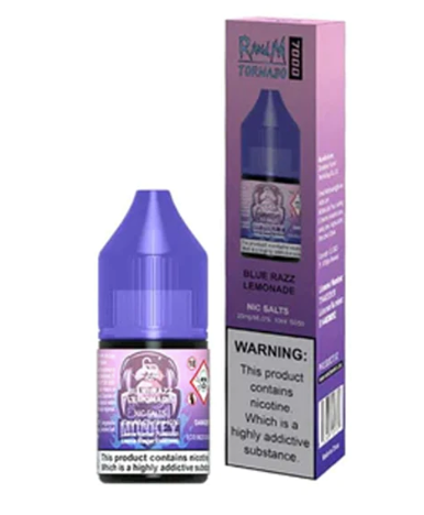 RandM Tornado 7000 Blue Razz Lemonade Nic Salt - 10ml Box of 10 - Vapourse