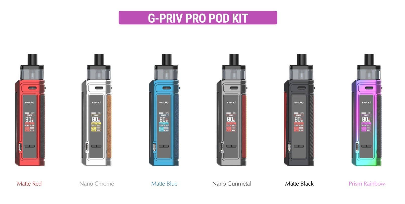 SMOK G-Priv Pro Pod Kit - Compact and Powerful Vaping Experience - Vapourse