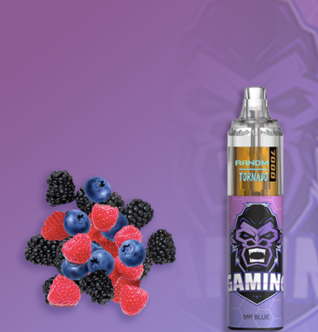 Pack of 10 R And M Tornado 7000 Puffs Mr. Blue Flavour Gorilla Pens
