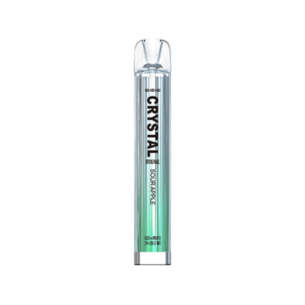 Sour Apple SKE Crystal 600 Puffs Disposable Vape Device - Box of 10 - Vapourse