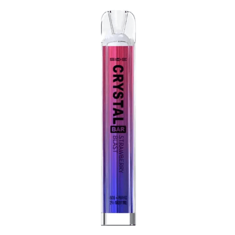 Strawberry Blast SKE Crystal 600 Puffs Disposable Vape Device - Box of 10 - Vapourse