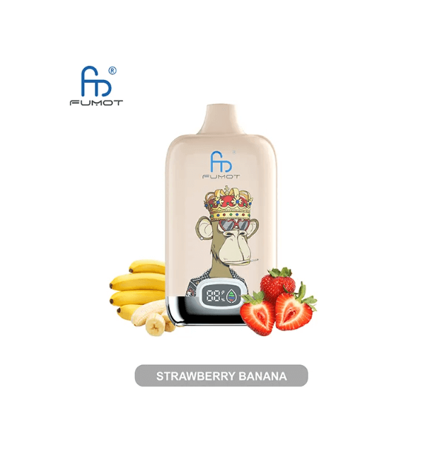 Strawberry Banana Fumot Digital Box 12000 Disposable Vape - Vapourse