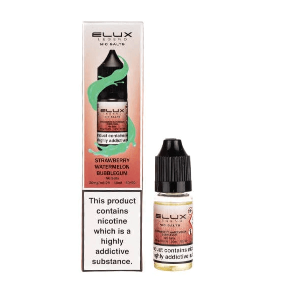 Strawberry Watermelon Bubblegum Nic Salt E-Liquid by Elux Legend - Pack of 10 - Vapourse