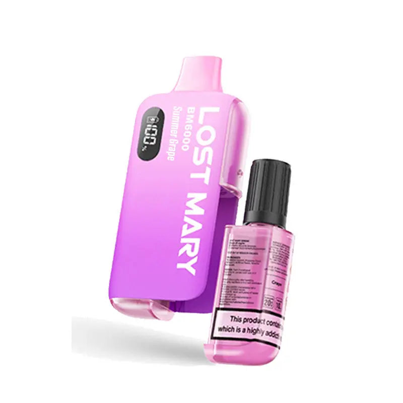 Summer Grape Lost Mary BM6000 Disposable Vape Kit - 20mg Nicotine | Up to 6000 Puffs - Vapourse