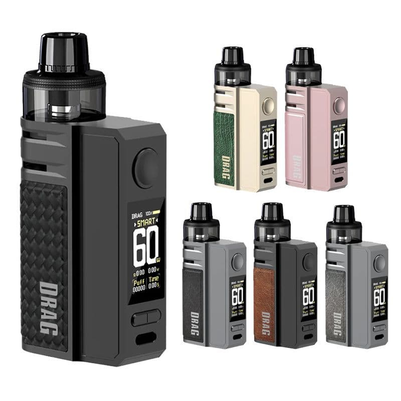 VOOPOO Drag E60 Vape Kit - 60W Pod Mod with 2550mAh Battery - Vapourse