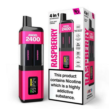 Angel 2400 4-in-1 Pod Kit by Vapes Bars – Rechargeable & Swappable Flavours