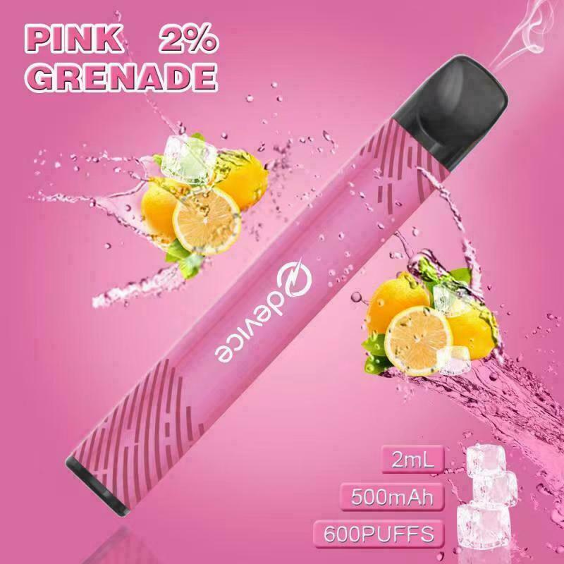 eDevice Vape Bar Disposable Vape Pen Pod E-Liquid Juice 500mAh Battery 600 puffs